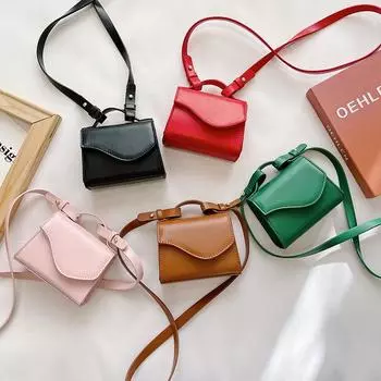 Сумка-мессенджер для детей Кошельки и сумки-тоуты Сумка для мам и детей Сумка через плечо для девочек Сумка через плечо для девочек и женщин one size чёрный