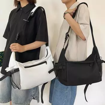 Сумка-мессенджер для мужчин и женщин, студенческая сумка для занятий, сумка на плечо для отдыха и путешествий чёрный