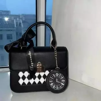 Сумка-мессенджер для женщин, новая милая ромбическая повседневная сумка женская винтажная сумка через плечо fairy core