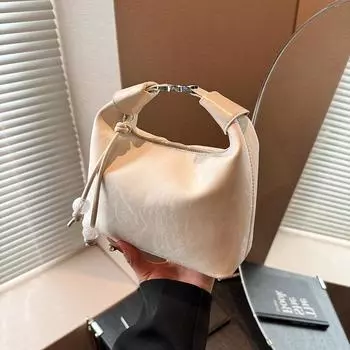 Сумка-мессенджер для женщин, осень 2024, новый нишевый дизайн, сумка-мессенджер через плечо, высококачественная сумка для работы, маленькая сумка серебряный