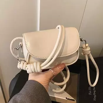 Сумка-мессенджер Flip Change Small Niche High-End, простая сумка-мессенджер для переноски в руке, маленькая квадратная сумка розовый