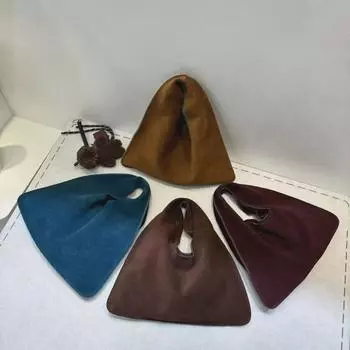 Сумка-мессенджер и сумка-мессенджер из матовой воловьей кожи TR осень/зима 2024 года: Ретро кожаная сумочка 30x32 cm