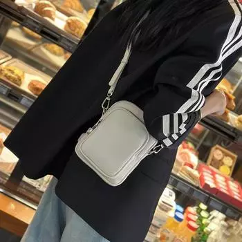 Сумка-мессенджер из чистой коровьей кожи, сумка для мобильного телефона, женская универсальная кожаная вертикальная повседневная сумка через плечо белый