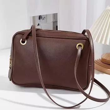 Сумка-мессенджер из искусственной кожи в стиле ретро для женщин, сумка на одно плечо, сумка Boston