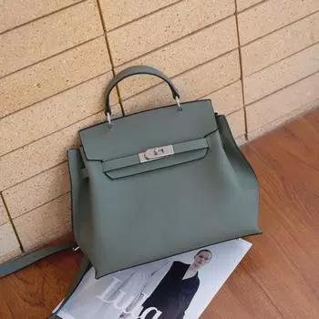 Сумка-мессенджер из коровьей кожи большой вместимости - модная и простая женская сумка для покупок