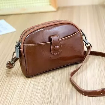 Сумка-мессенджер из коровьей кожи для женщин, маленькая сумка, женский клатч, модная сумка через плечо из натуральной кожи