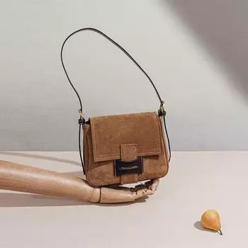 Сумка-мессенджер из матовой кожи, маленькая квадратная, осень/зима 2023 года — универсальная, модная, высококачественная сумка через плечо в стиле ретро