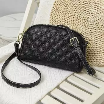 Сумка-мессенджер из натуральной коровьей кожи для женщин, повседневная модная сумка через плечо, мягкая роскошная женская сумка