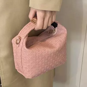 Сумка-мессенджер из ниши премиум-класса, женская плетеная сумка, женская сумка-мессенджер в иностранном стиле, универсальная сумка через плечо коричневый