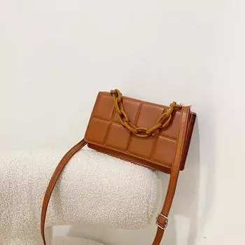 Сумка-мессенджер квадратной формы, одноплечевая женская сумка с пряжкой-присоской для отпуска небесно-голубой