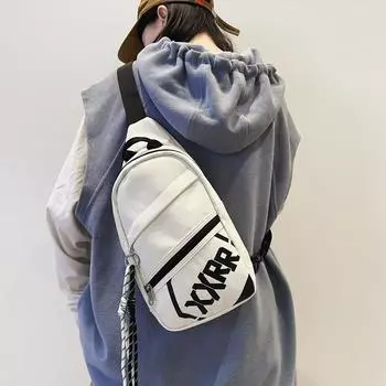 Сумка-мессенджер мужская дорожная сумка для мобильного телефона на плечо нагрудная сумка белый