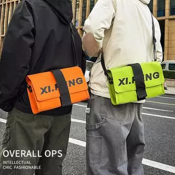 Сумка-мессенджер на одно плечо, водонепроницаемая сумка через плечо, многофункциональный рюкзак для езды на велосипеде на открытом воздухе, портативная сумка унисекс для выхода на улицу 29X8X18CM белый