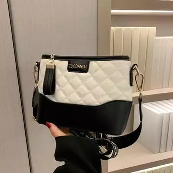 Сумка-мессенджер Niche Diamond Embroidered Thread Stray Bag, высококачественная сумка-мессенджер контрастного цвета, женская модная простая сумка через плечо белый