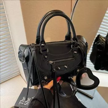 Сумка-мессенджер Niche Retro Locomotive, женская, универсальная, контрастного цвета, через плечо, Boston серебряный