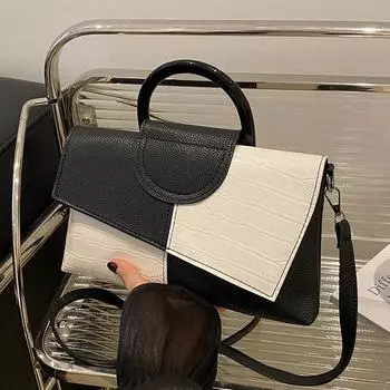 Сумка-мессенджер Premium Sense Niche, контрастная цветная сумка-мессенджер для женщин, универсальная сумка-мессенджер через плечо белый