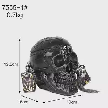 Сумка-мессенджер Skull Fashion для мужчин и женщин - Новое поступление 10*16*19.5 cm белый