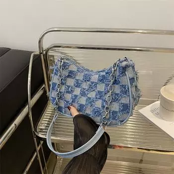 Сумка-мессенджер в иностранном стиле, маленькая сумка-мессенджер 2024 года, новая корейская сумка-полумесяц, женская сумка-мешок с нишей моды