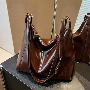 Сумка-мессенджер в стиле ретро с большой вместимостью подмышкой, женская весенняя универсальная повседневная сумка-мессенджер через плечо, сумка-тоут для поездок на работу