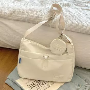 Сумка-мессенджер Wind Niche для девочек, простая однотонная сумка для спорта и отдыха в японском стиле для студентов синий