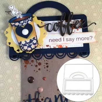 Сумка Металл Резка Штампы DIY Скрапбукинг Тиснение Бумага Карты Ремесло Трафарет Форма серебряный