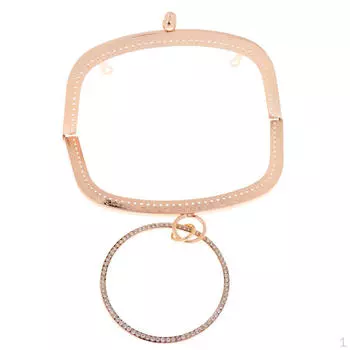 Сумка Металлическая Арочная Рамка 18см-Золото