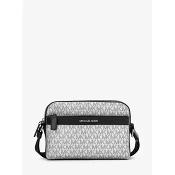 СУМКА MICHAEL KORS COOPER UTILITY CROSSBODY MK SIGNATURE 37H3LCOC5P40 СЕРЕБРЯНАЯ