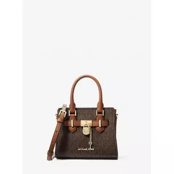 СУМКА MICHAEL KORS HAMILTON EXTRA SMALL MK SIGNATURE 35H1GHMS0B200 КОРИЧНЕВАЯ