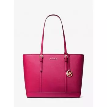 СУМКА MICHAEL KORS JET SET TRAVEL TOP НА МОЛНИИ БОЛЬШАЯ 35F0GTVT9L1654 ЭЛЕКТРИЧЕСКИЙ РОЗОВЫЙ