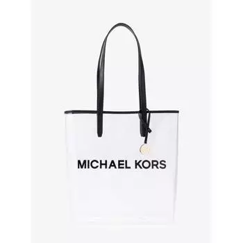 СУМКА MICHAEL KORS THE MICHAEL ПРОЗРАЧНАЯ ВИНИЛОВАЯ СУМКА БОЛЬШАЯ 35S4G01T3P1 ЧЕРНАЯ