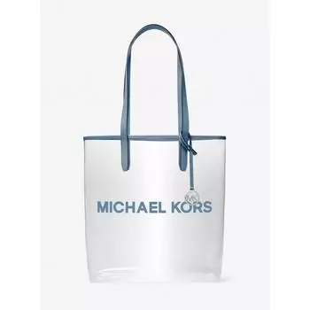 СУМКА MICHAEL KORS THE MICHAEL СУМКА БОЛЬШАЯ ПРОЗРАЧНАЯ ВИНИЛОВАЯ СУМКА 35S4S01T3P461 ДЖИНС
