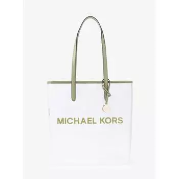 СУМКА MICHAEL KORS THE MICHAEL СУМКА БОЛЬШАЯ ПРОЗРАЧНАЯ ВИНИЛОВАЯ СУМКА 35S4G01T3P7958 LIGHT SAGE