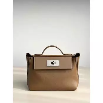 Сумка Mini2424 из коровьей кожи с высококачественной стальной фурнитурой Evercolor Top Layer 21x16x10cm