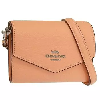 Сумка Мини Сумка Кошелек Outlet Brand Кожаный Светло-Розовый Мини Конверт Кошелек MN ENVLP WLT XGRN LT CU170SVS9W COACH [Coach] Женский [Товар]