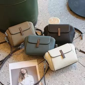 Сумка Модная сумка High Sense на одно плечо через плечо Универсальная сумка Shell чёрный