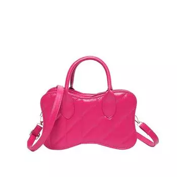 Сумка Модная женская сумка Текстурированная сумка из искусственной кожи Ниша Универсальная сумка через плечо Сумка через плечо розы красного