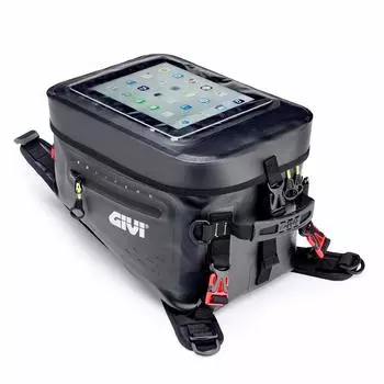 Сумка на бак мотоцикла GIVI 20 л водонепроницаемая с держателем для планшета, фиксируется на ремне GRT715 99197 чёрный