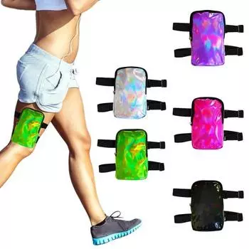 Сумка на бедро для активного отдыха, водонепроницаемая, регулируемая, с эластичной резинкой, застежка-молния, портативная, большая вместимость, с внутренним сетчатым карманом, сумка на ногу для бега, походов чёрный