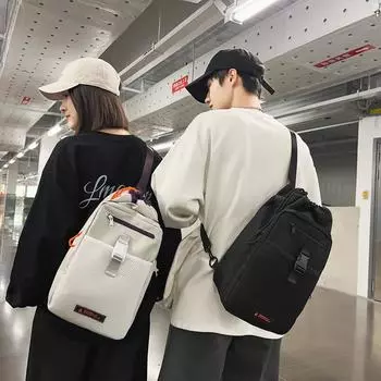 Сумка на грудь для пары, мужская сумка через плечо большой вместимости, женская сумка-оксфорд унисекс, поясная сумка чёрный