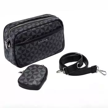 Сумка на грудь мужская диагональная сумка многофункциональная водонепроницаемая для хранения модная повседневная мужская поясная сумка сумка через плечо чёрный