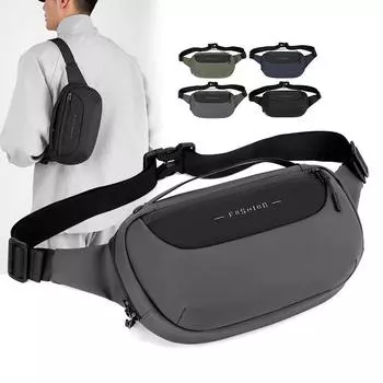 Сумка на грудь Мужская поясная сумка Сумка через плечо Водоотталкивающая сумка через плечо синий