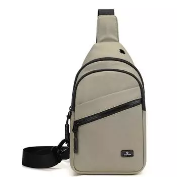 Сумка на грудь Сумка через плечо Мужская сумка для велоспорта Многослойная сумка Oxford легкие хаки