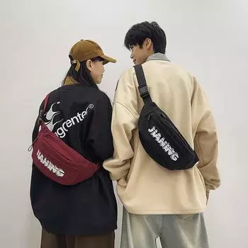 Сумка на грудь женская сумка через плечо мужская сумка для мобильного телефона поясная сумка маленькая сумка через плечо чёрный