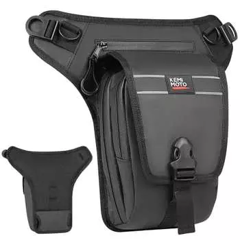 Сумка на ногу для велосипеда KEMIMOTO, емкость 2 л, сумка на ногу, сумка на бедро, 3-камерная структура, встроенный сортировочный карман, сумка на пояс для велосипеда, многофункциональная сумка на пояс, сумка на велосип