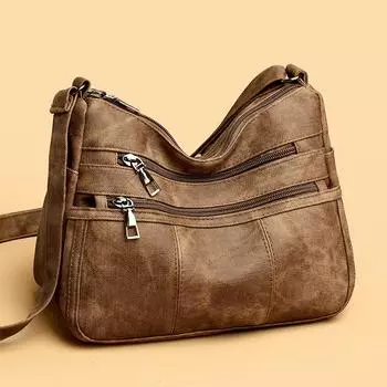 Сумка на одно плечо для мам, новый стиль, мягкая кожаная сумка для женщин среднего возраста, сумка через плечо, большая вместимость, сумка через плечо для женщин среднего и пожилого возраста