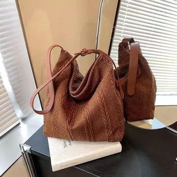 Сумка на одно плечо для женщин, повседневная сумка для покупок через плечо, большая вместимость, новая