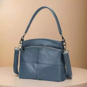 Сумка на одно плечо из натуральной кожи, верхний слой из коровьей кожи, сумка для мам, вместительная женская сумка через плечо One Size
