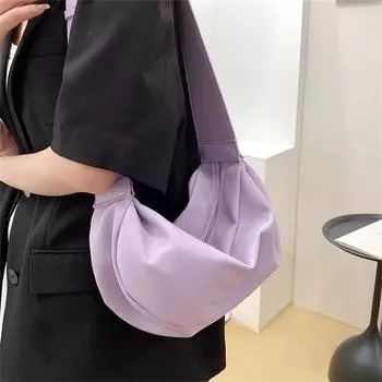 Сумка на одно плечо, корейская версия, простая однотонная большая сумка из мягкой кожи, универсальная для поездок на работу, большая вместимость, европейское и американское ретро