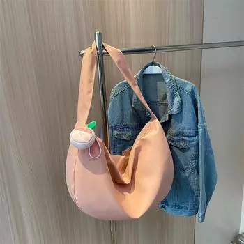 Сумка на одно плечо, модная и простая повседневная сумка, новая модная сумка через плечо 2023 года, женская сумка, молодежная сумка, весенняя женская сумка, большая сумка