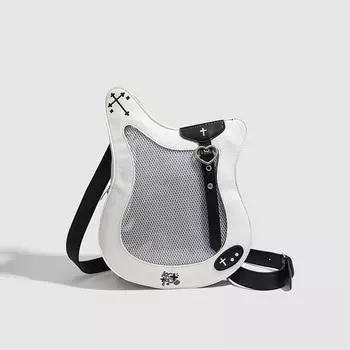 Сумка на одно плечо Модная сумка через плечо Повседневная женская Прозрачная Индивидуальная и модная чёрный