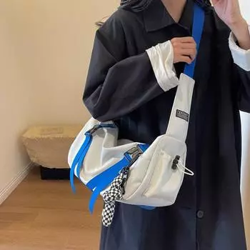 Сумка на одно плечо, модный бренд, японские элементы, универсальная сумка через плечо большой вместимости, мужская сумка через плечо, модная студенческая сумка почтальона only bag